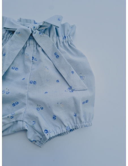Bombachito tipo short garden baby blue