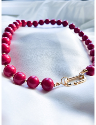 Collar raspberry red